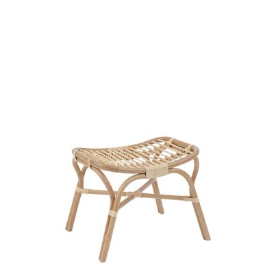 Vintage Rattan Foot Stool, natural