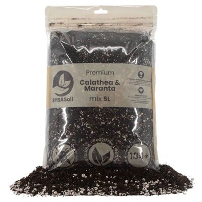 Mix Calathea e Maranta | 5L | Niente torba | Concime organico | Miscela di terreno | Terreno vegetale