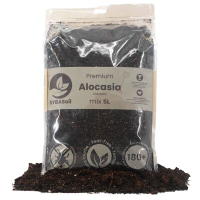 Alocasia-Mischung | 5L | Kein Torf | Organischer Dünger | Bodenmischung | Pflanzenerde