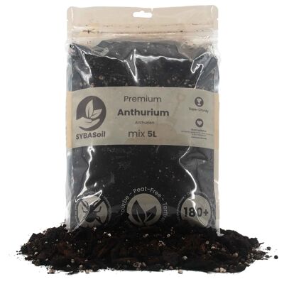 Miscela di anthurium | 5L | Niente torba | Concime organico | Miscela di terreno | Terreno vegetale
