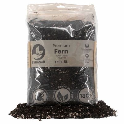 Mezcla de helechos | 5L | Sin turba | Fertilizante orgánico | Mezcla de tierra | suelo vegetal