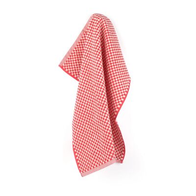 Kitchen Towel Small Check Red 6pcs