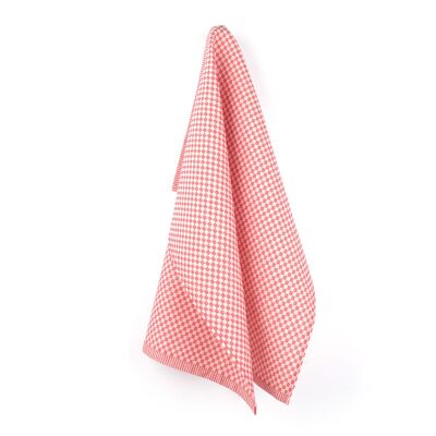 Tea Towel Small Check Red 6pcs