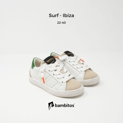 SURF - Ibiza (baskets décontractées avec fermeture éclair à l'intérieur)