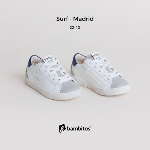 SURF - Madrid (casual sneakers with zipper on the inside)