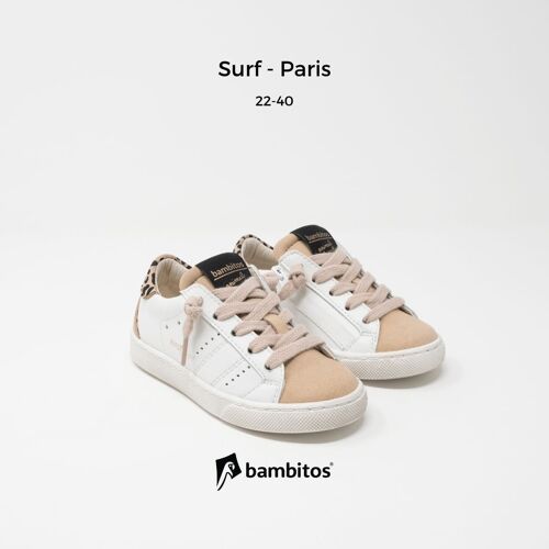 SURF - Paris (casual sneakers with zipper on the inside)