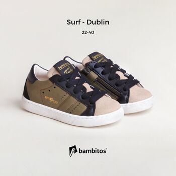 SURF - Dublin (baskets décontractées avec fermeture éclair à l'intérieur) 1