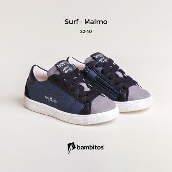 SURF - Malmo (baskets décontractées avec fermeture éclair à l'intérieur) 1