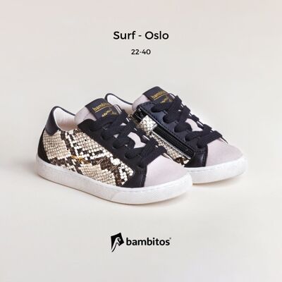 SURF - Oslo (baskets décontractées avec fermeture éclair à l'intérieur)