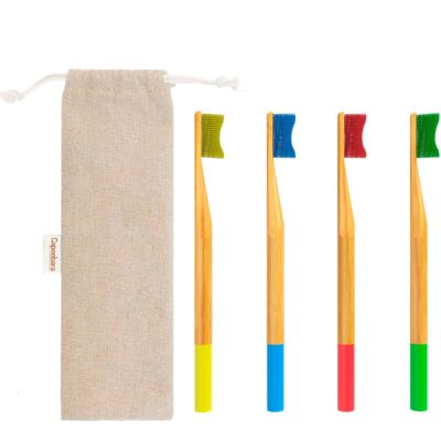 Bamboo toothbrush - SEVERAL COLORS AVAILABLE