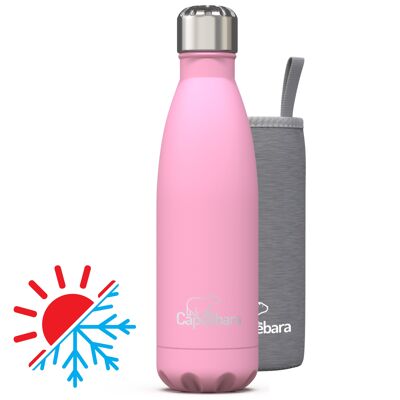 Insulated stainless steel bottle - ROSE CANDY - 500ml
