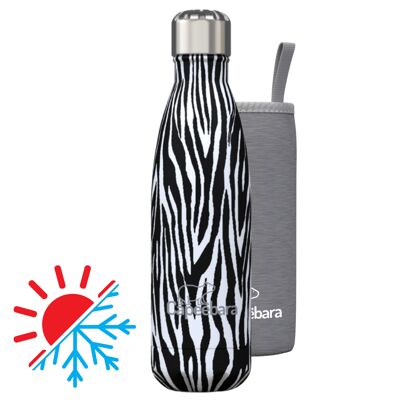 Insulated stainless steel bottle - ZEBRE - 500ml