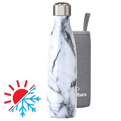 Insulated stainless steel bottle - SHINY MARBLE - 500ml