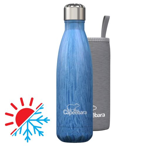 Buy wholesale Insulated stainless steel bottle - WATER DROPS - 500ml