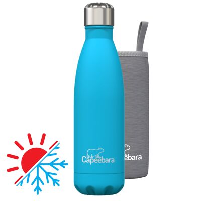 Insulated stainless steel bottle - TURQUOISE BLUE - 500ml