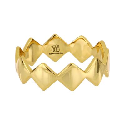 Ring „Eleah“ - bronze-gelb-vergoldet