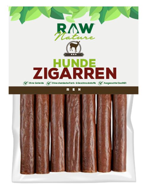 RAW Nature Hunde-Zigarre mit Reh - 7 Stück