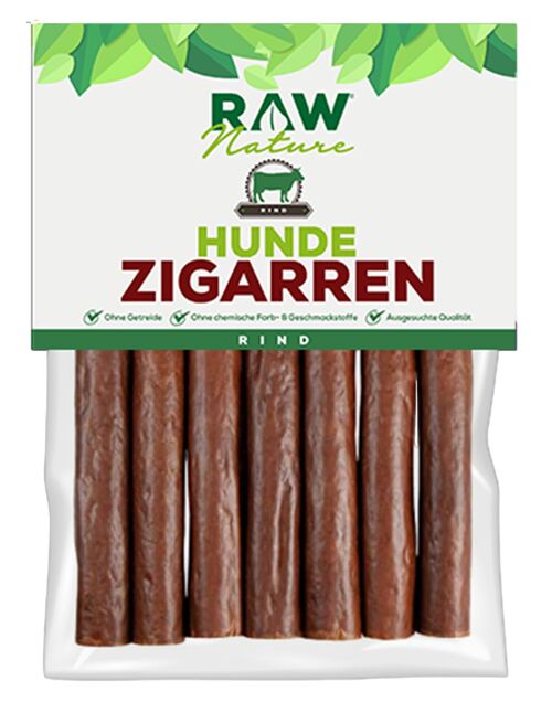 RAW Nature Hunde-Zigarre mit Rind - 7 Stück