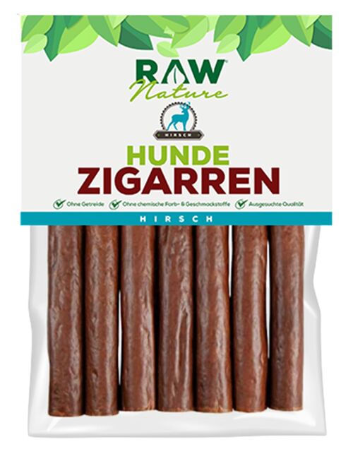 RAW Nature Hunde-Zigarre mit Hirsch - 7 Stück