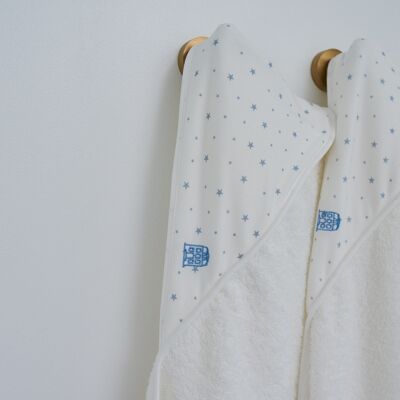 Blue toddler hooded towel