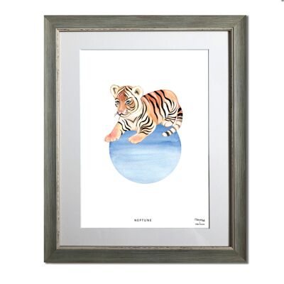El tigre en Neptuno - Enmarcado