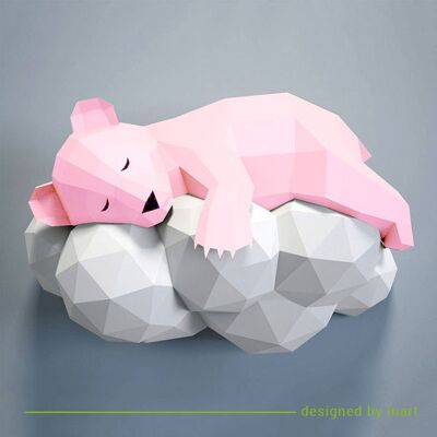 DIY Kit Sleeping Bear – Pink