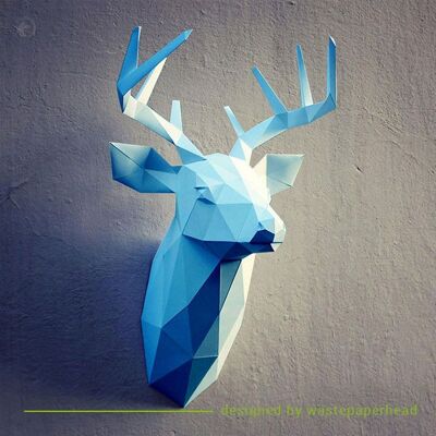 DIY Kit Deer Head – Blue