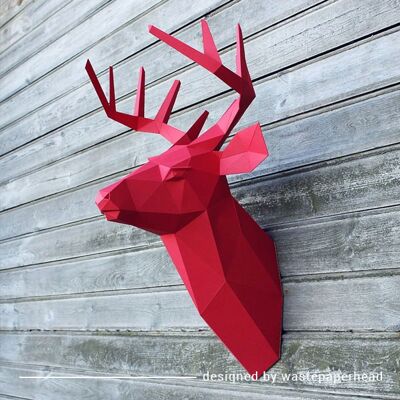 DIY Kit Deer Head – Red