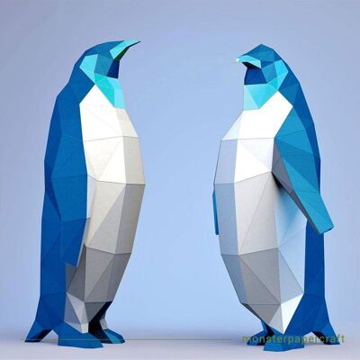 Bausatz Blaue Pinguine
