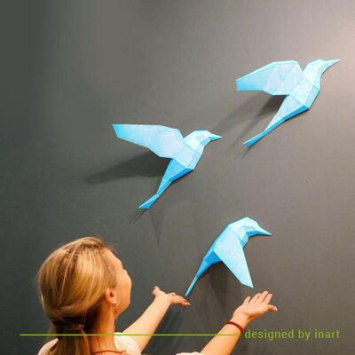 Paquete de bricolaje Pájaros - Azul