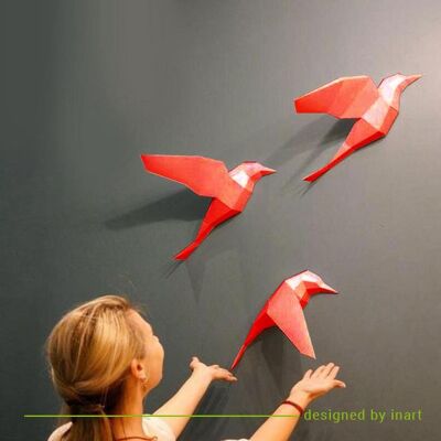 DIY-Paket Vögel - Rot