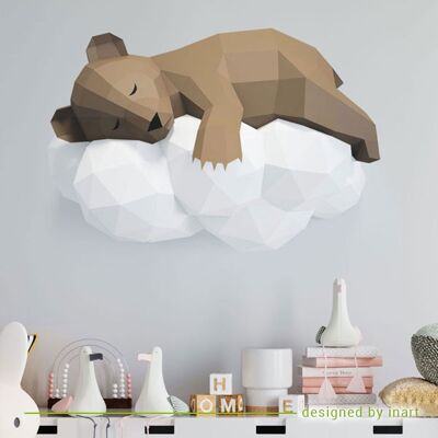 DIY-Set Schlafender Bär – Braun