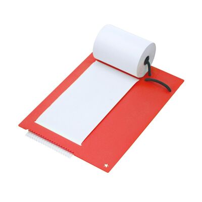 note roller | coral red