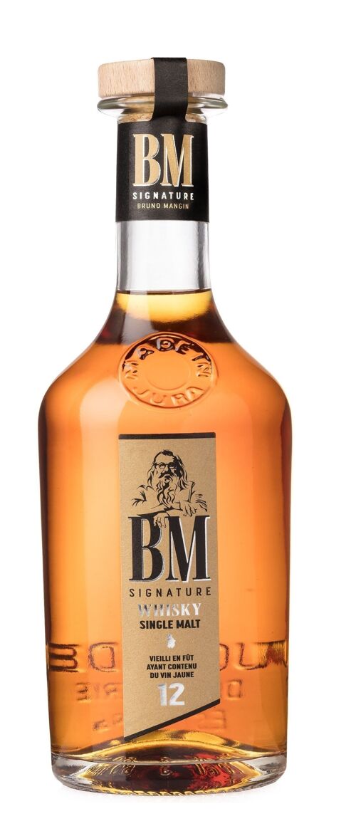 BM Signature Whisky français Pur Malt vieilli en fût de Vin Jaune - 12 ans