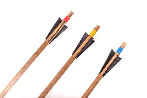 Wooden arrows for bow