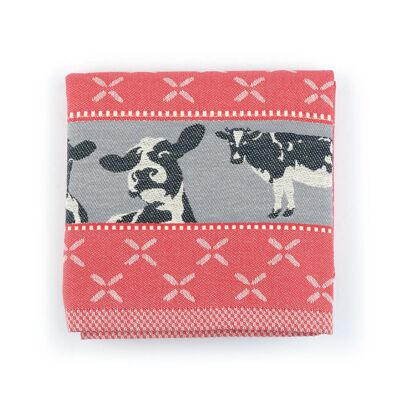 Kitchen Towel Cows Red 6pcs