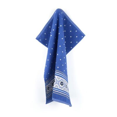 Kitchen Towel Blossom Royal Blue 6pcs