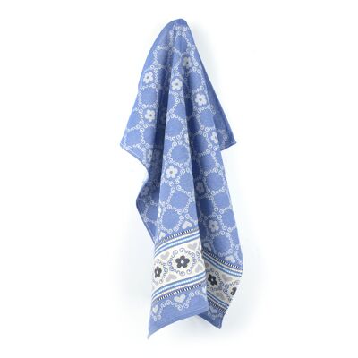 Tea Towel Blossom Royal Blue 6pcs