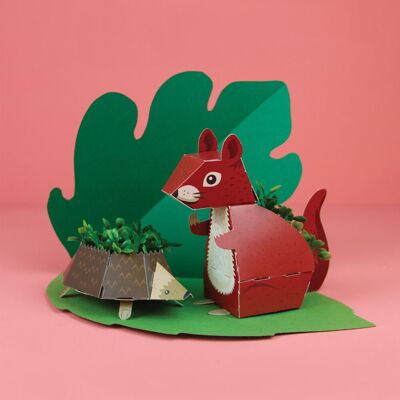 Pop Up Animals - Squirrel and Hedgehog