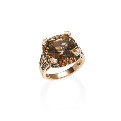 Paragon Rose Gold Smoky Quartz Ring