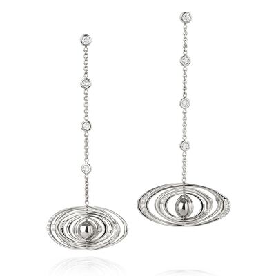 Devoted White Gold Earrings