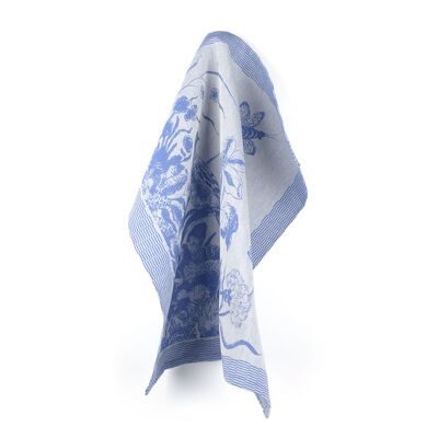 Tea Towel Delfts Blue Bird Royal blue 6pcs