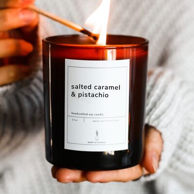 Soy Candle – Salted Caramel and Pistachio