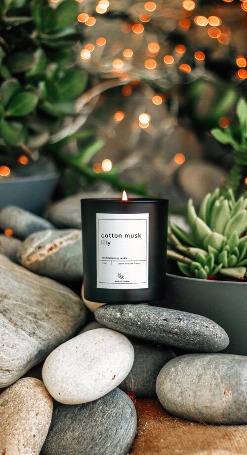 Soy Candle – Cotton Musk & Lily