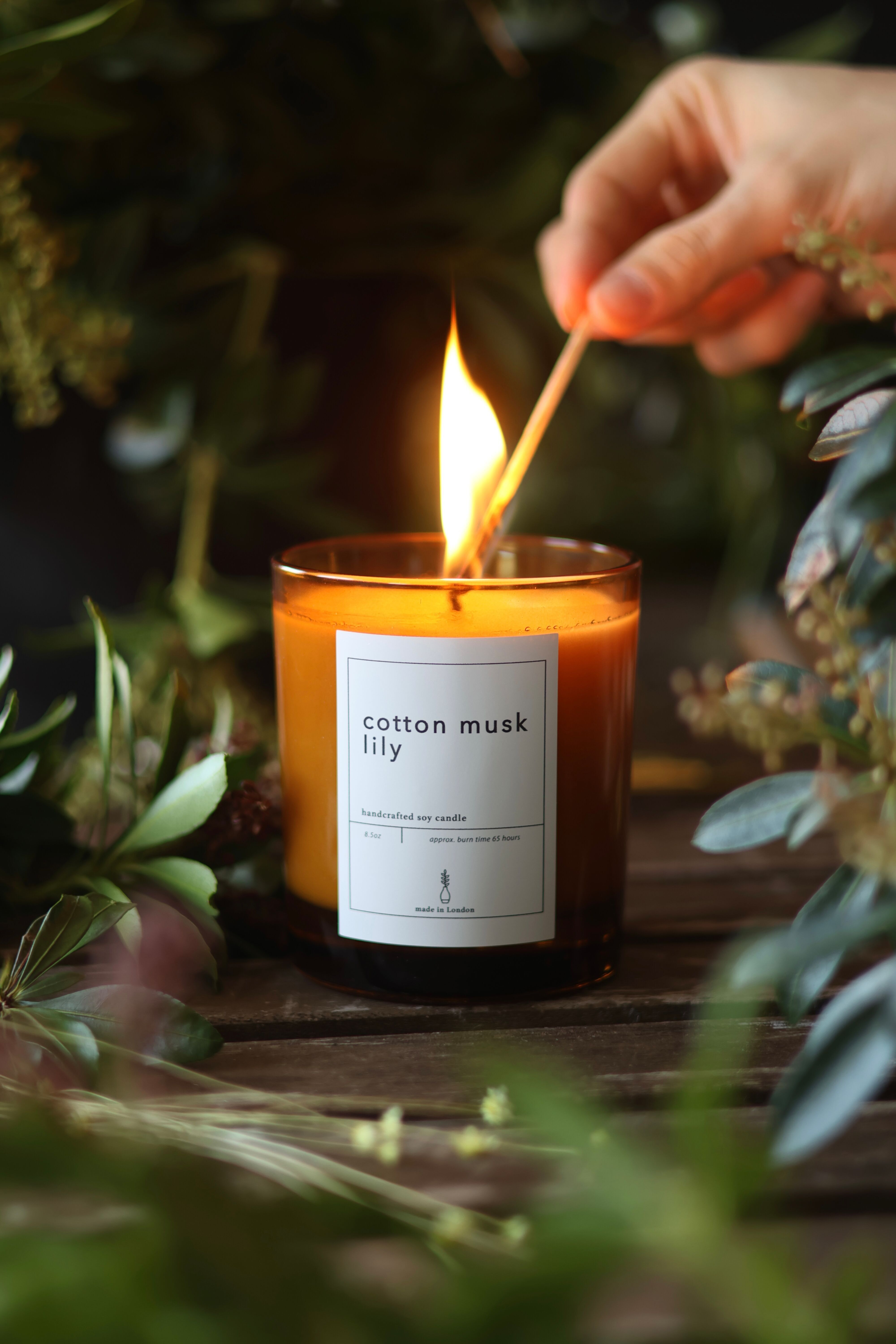 Vela de Soya – Almizcle de Algodón y Lirio