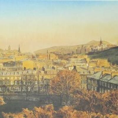 George Street, Castello di Edimburgo in Scozia