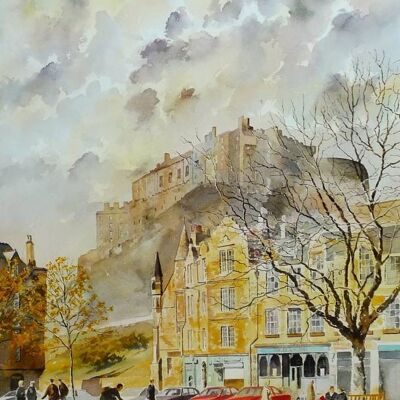 Edinburgh Castle von Grassmarket