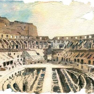 Interno del Colosseo, Roma
