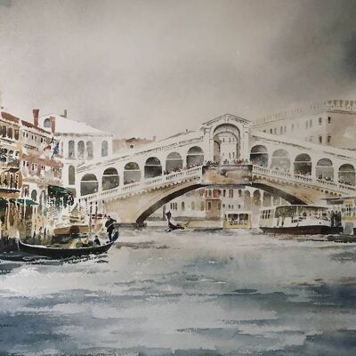 Puente de Rialto, Venecia Italia