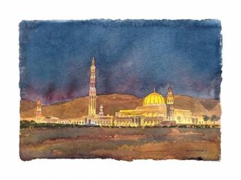 Grande Mosquée la nuit, Oman 1